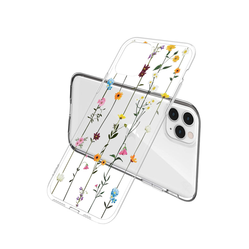 Clear Floral Case - Flower Vines - DeLuxx Brand