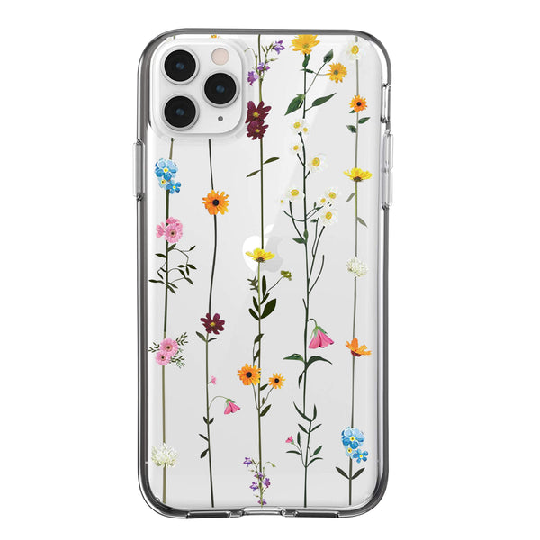 Clear Floral Case - Flower Vines - DeLuxx Brand