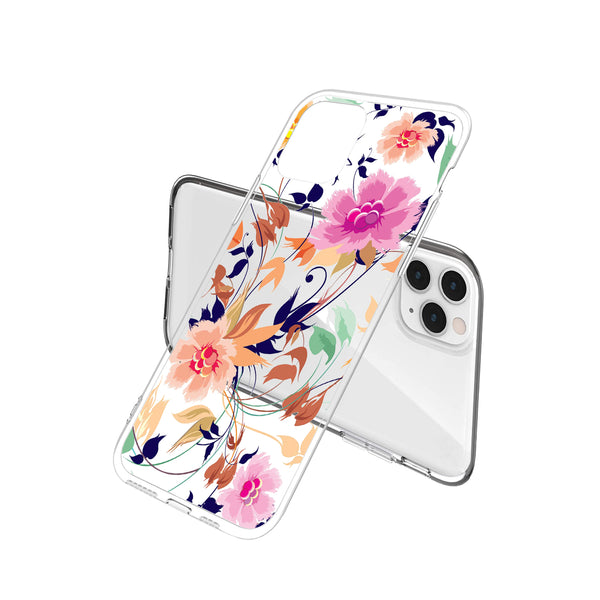 Clear Floral Case - Wild Flowers 2 - DeLuxx Brand