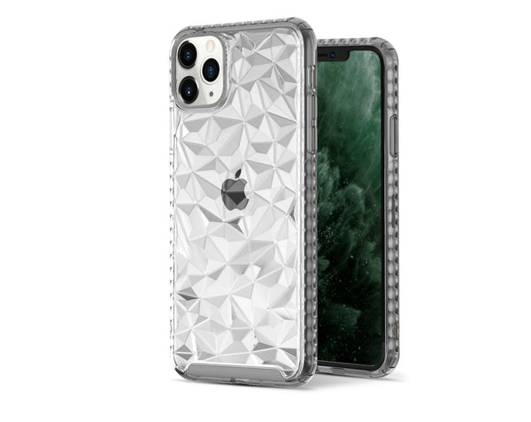 Clear 3D Diamond Geometric Case - Clear - DeLuxx Brand