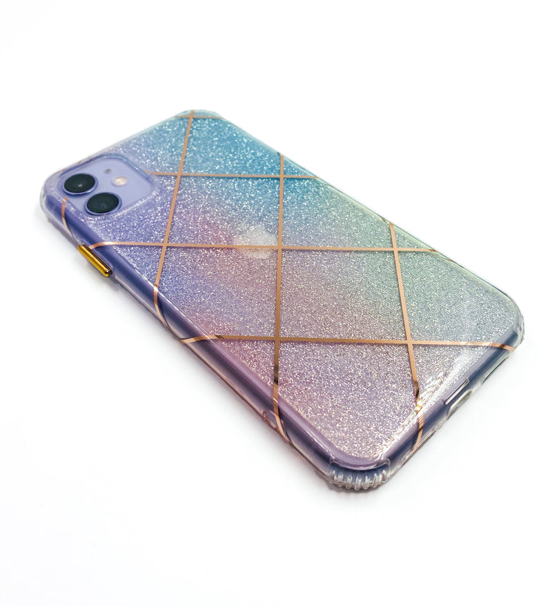 Ombré Glitter Geometric Phone Case - DeLuxx Brand