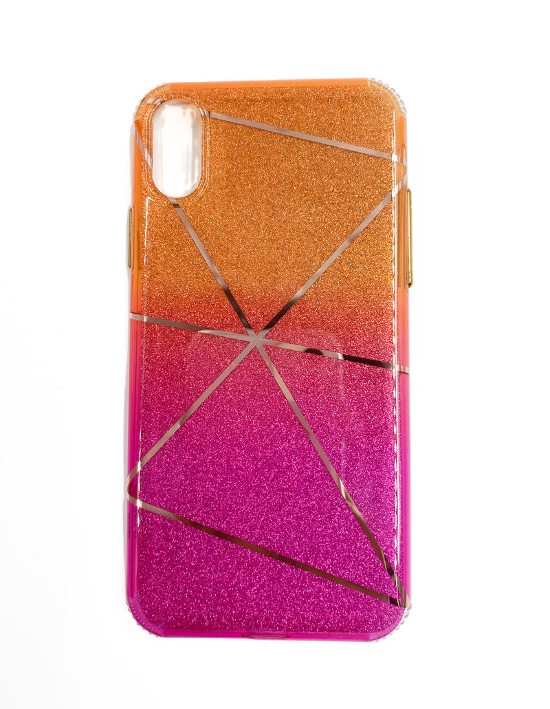 Ombré Glitter Geometric Phone Case - DeLuxx Brand