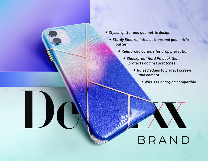 Ombré Glitter Geometric Phone Case - DeLuxx Brand