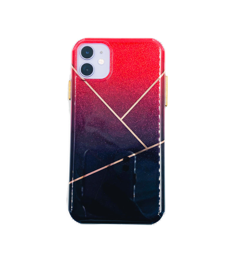 Ombré Glitter Geometric Phone Case - DeLuxx Brand