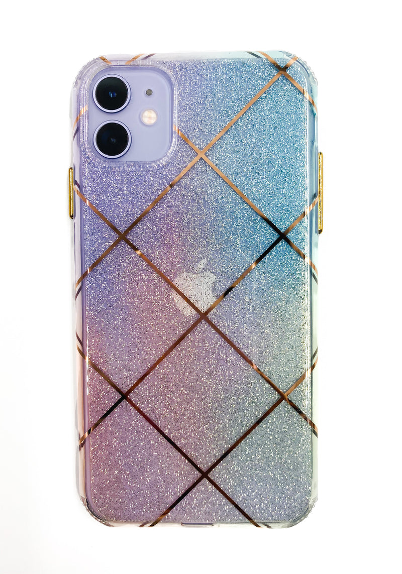 Ombré Glitter Geometric Phone Case - DeLuxx Brand