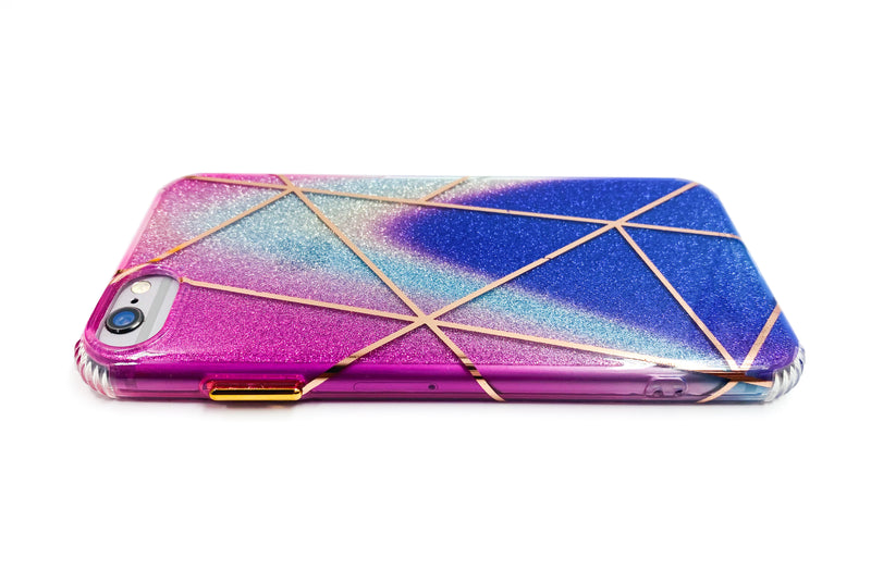 Ombré Glitter Geometric Phone Case - DeLuxx Brand