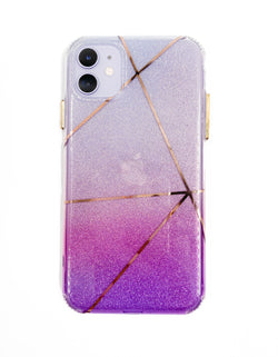 Ombré Glitter Geometric Phone Case - DeLuxx Brand