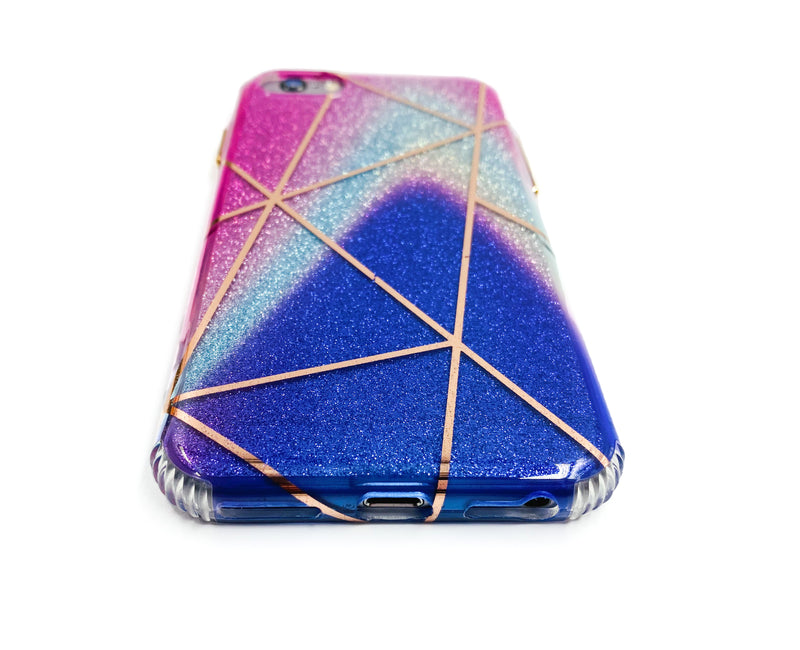 Ombré Glitter Geometric Phone Case - DeLuxx Brand