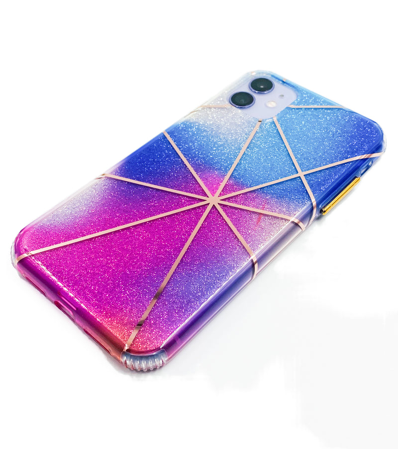 Ombré Glitter Geometric Phone Case - DeLuxx Brand