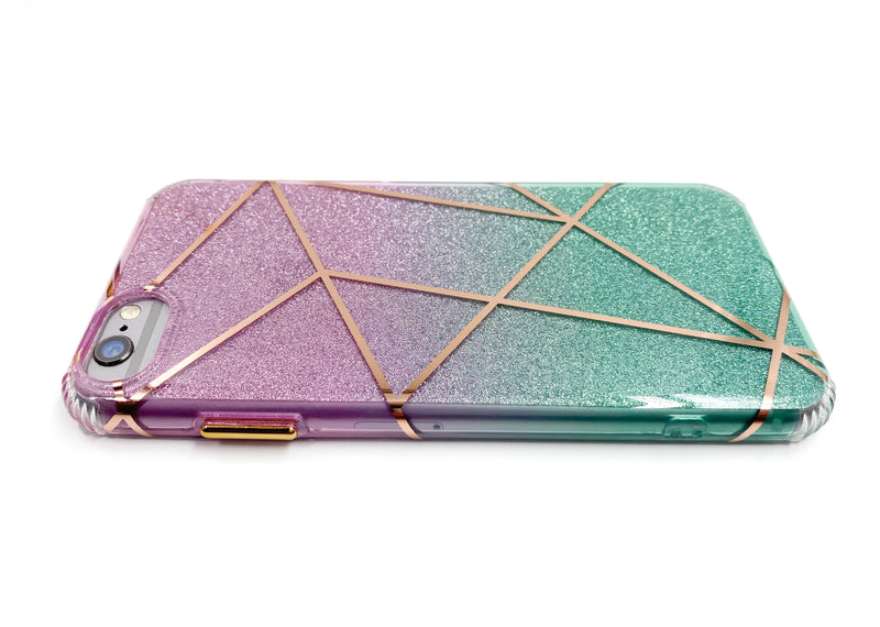 Ombré Glitter Geometric Phone Case - DeLuxx Brand