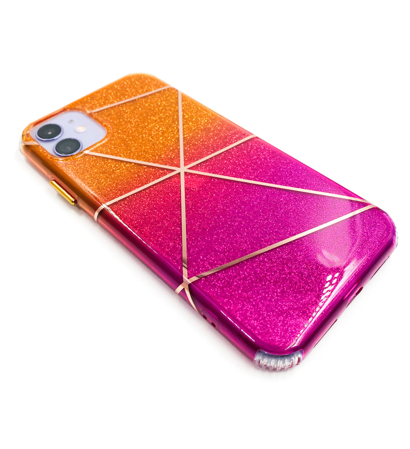 Ombré Glitter Geometric Phone Case - DeLuxx Brand