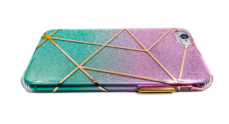 Ombré Glitter Geometric Phone Case - DeLuxx Brand