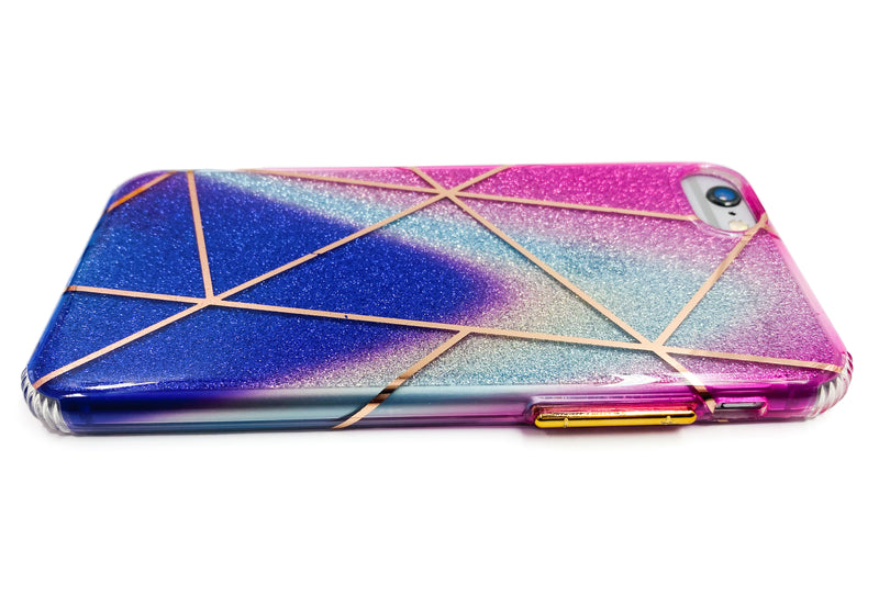 Ombré Glitter Geometric Phone Case - DeLuxx Brand