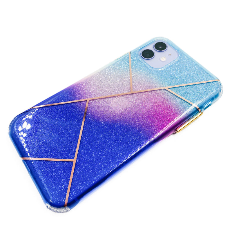 Ombré Glitter Geometric Phone Case - DeLuxx Brand