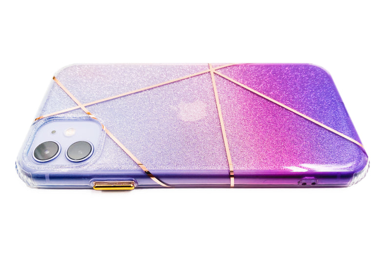 Ombré Glitter Geometric Phone Case - DeLuxx Brand