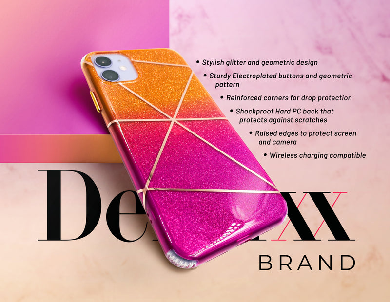 Ombré Glitter Geometric Phone Case - DeLuxx Brand