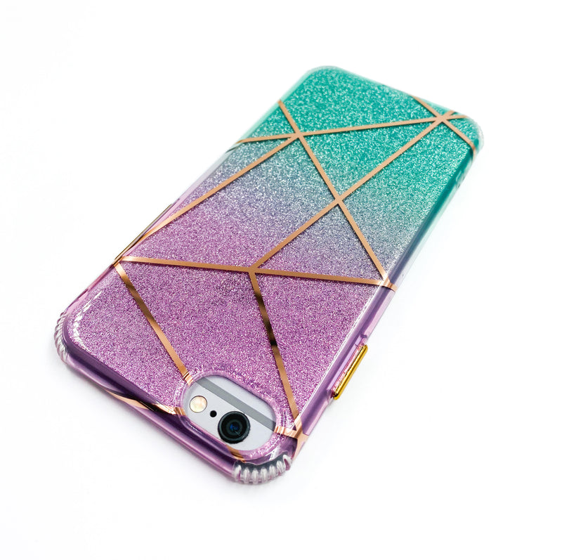 Ombré Glitter Geometric Phone Case - DeLuxx Brand