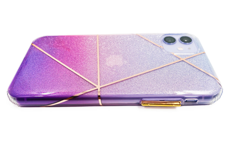 Ombré Glitter Geometric Phone Case - DeLuxx Brand