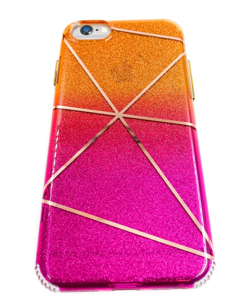 Ombré Glitter Geometric Phone Case - DeLuxx Brand