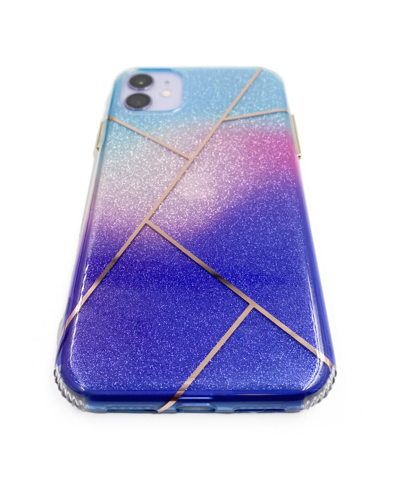 Ombré Glitter Geometric Phone Case - DeLuxx Brand