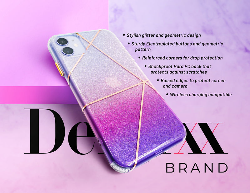 Ombré Glitter Geometric Phone Case - DeLuxx Brand