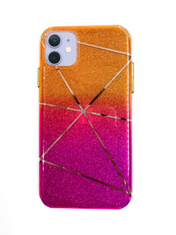 Ombré Glitter Geometric Phone Case - DeLuxx Brand