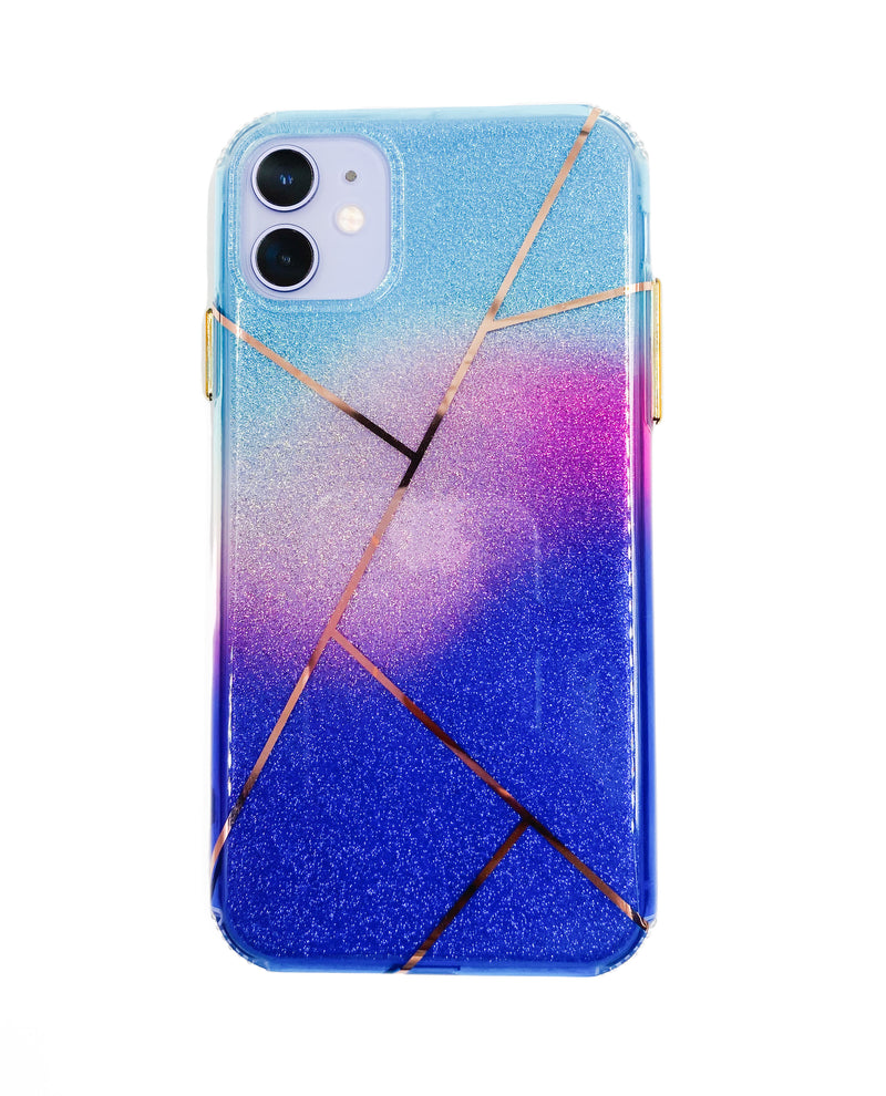 Ombré Glitter Geometric Phone Case - DeLuxx Brand