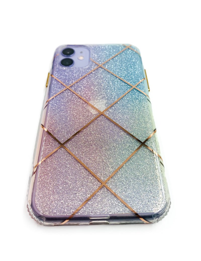 Ombré Glitter Geometric Phone Case - DeLuxx Brand