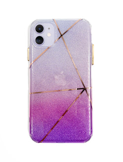 Ombré Glitter Geometric Phone Case - DeLuxx Brand